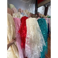 4-color pressed oganza silk fabric