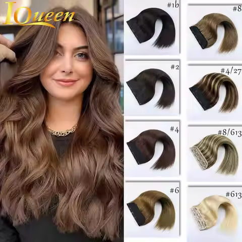 Bone Straight One Piece Clip Ins Hair Extensions Indian Hair 3/4 Full Head Clip In Human Hair Extens