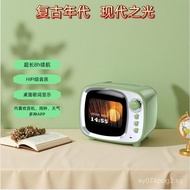 Retro TV Bluetooth Speaker Portable Screen Display Lyrics Long Battery Life Bluetooth Speaker Deskto