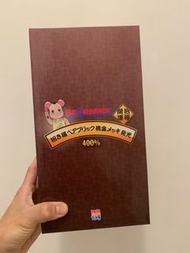 Bearbrick 400% 招財貓 桃金 著燈 medicom