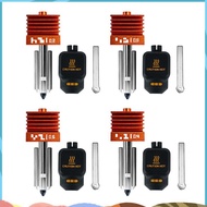 For  Lab H2C P2S H2D for  Lab P2S Compatible 4PCS Hotend Kit 0.2/0.4/0.6/0.8mm Hardened Steel Nozzle