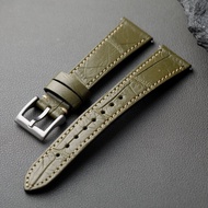 Handmade Crocodile Leather Watch Strap Vintage Style Men's Watch Strap18MM 20MM Leather Strap