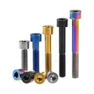 Wanyifa Hex Screw M8 x15 20 25 30 35 40 45 50 60 70mm Titanium Alloy Socket Cap Bolt for Bikes Motorcycle Parts