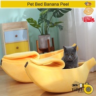 Pet Bed Banana Peel House Bed Mat Soft Plush Padding Cushion For Cat Dogs / Tempat Tidur Kucing