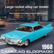 C 1:24 Cadillac Big Rocket Simulation Alloy Collection Car Model Rebound Toy With Sound And Light F