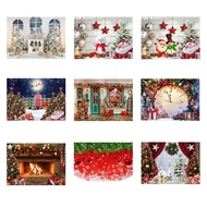 [ Store] Exclusive210X150Cm Christmas Background Cloth Snowflake Party Decor Holiday Children Photog