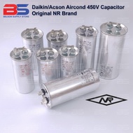 Air Conditioner Capacitor 25uF 30uF 35uF 40uF 45uF 50uF 60uF 70uF 450V Original NR Daikin Acson Airc