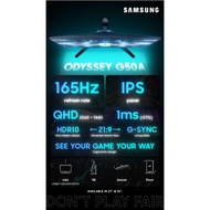SAMSUNG Odyssey G50A Series [27"/32"] - QHD, IPS, 165Hz, 1ms & NVIDIA G-Sync Compatible Gaming Monit