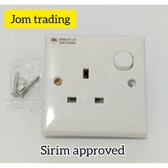 Plug Socket 3 pin UMS, socket