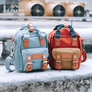 ✧Doughnut Macaroon Mini Sling Bag Fashion Cute Waterproof Tiny Classic Shoulder Bag Girl Oxford Cloth Rainbow Color with
