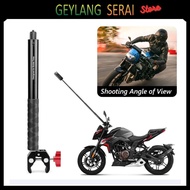 Insta360 one X3 Motorcycle Selfie Stick 3rd Person, Invisible Selfie Stick, Handlebar Clamp Mount For GoPro 360 X2 Insta Camera