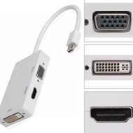 Quality Thunderbolt Cable mini Display Port to DVI HDMI Vga mini dp to 3 in 1