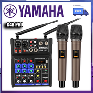 Yamaha G4B-PRO professional 4 channal audio mixer with 2 wireless microphone