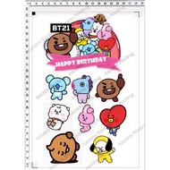 BT21 Cake Topper 001