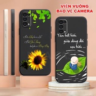 Realme V5 / V13 5G TPU case with square border shaped like fortune, calligraphy, husband and wife