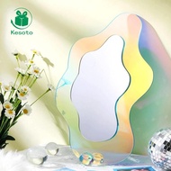 Kesoto Wavy Acrylic Mirror Amorphic Mirror Decorative Mirror for Living Room Decoration