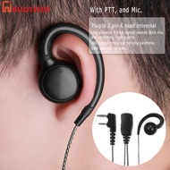180 Degree Swivel Earhook Earpiece with Mic PTT for Motorola Boafeng 2 Way Radio Walkie Talkie