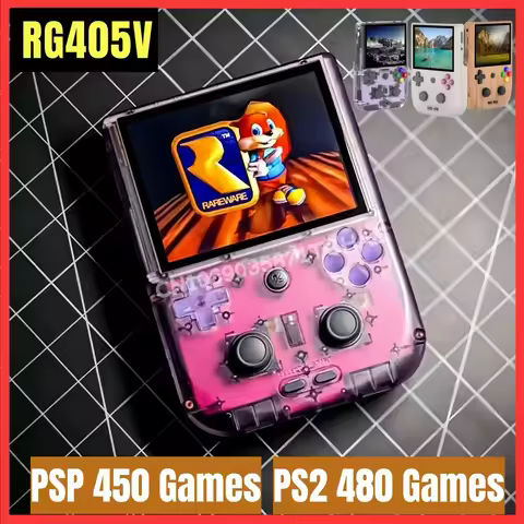 ANBERNIC RG405V Official Store Retro Portable Handheld Video Game Console 4 INCH IPS Touch Screen An