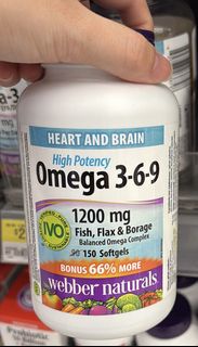 Webber naturals omega 3-6-9 1200mg