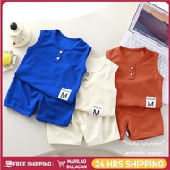 (0-5Yrs)Kids Terno Set Pajamas Forkids Boy Baby T-Shirt Suit 80-120cm 0-5 Years Old Children