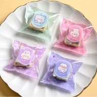 10x10CM Cute Bears Cookie Bag, Cookie Plastic, Pastry Bag Packaging with Self Adhesive