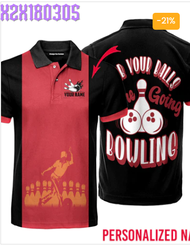 We Going Bowling Funny Player Custom Name Polo Shirt For Men &amp; Women NP1006