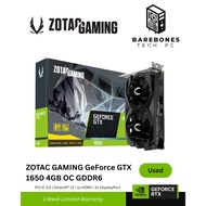 🟢NVIDIA GTX 1650 4GB ZOTAC GAMING AMP Gaming | Editing | 3D Modeling GPU | Graphic Card