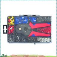 HSC8 Cable Wire Crimper Crimping Tool Plier Set 6-4/6A 23-7AWG Self  1200Pcs Cord End Bootlace Ferru