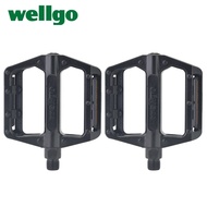 《Baijia Yipin》 Wellgo B087 Aluminum Alloy MTB BMX Road Bike Pedal Fixed Gear 2DU Bearing Bicycle Par