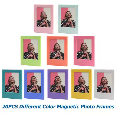 5-20PCS Assorted Color Free Combination Magnetic Photo Frame For Fujifilm Instax Mini Film Intax Min