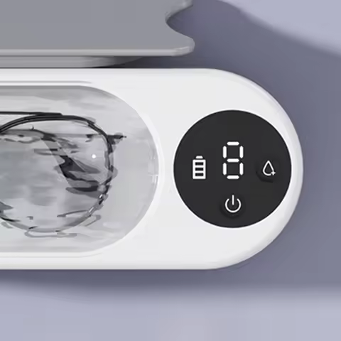 Portable Washing Machine Silver Gold Cleaner Glasses Cleaner Eyeglass Washing Tool High Frequency Vi