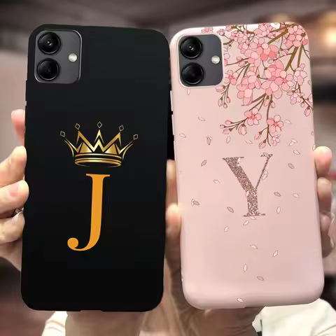 Cute Crown Letters Cover For Samsung Galaxy A04s Case Soft Silicone Phone Cases For Samsung A04 Gala
