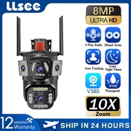 LLSEE V380 Pro 5MP Dual Lens WiFi Outdoor Wireless Waterproof 10X Zoom Monitoring Camera IP Security