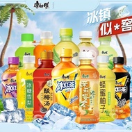 康师傅饮料冰红茶迷你茉莉蜜茶青梅绿茶蜜桃乌龙茶饮料330ml 500ml 瓶装 Kang Shi Fu Drinks