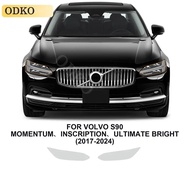 For Volvo S90 Inscription 2017-2024 2PCS Car TPU Front Headlights Film Car Bra Clear PPF TPU 8.5mil 