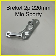 ∞ ∱ ∰ 2 PISTON CALIPER BRACKETS MIO SPORTY MIO LAMA MIO 5TL 2P BRACKETS MIO SPORTY DISC 220MM PNP