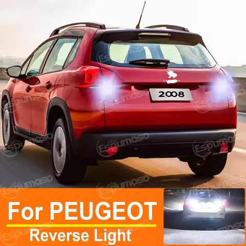 Car LED Reverse Light P21W Ba15s 1156 For PEUGEOT 2008 3008 206 207 306 307 406 407 408 107 108 1007