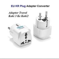 I* Over Plug WHITE Over Plug Plug 3 to 2 Pin Travel Adapter Adapter 3 to 2 Pin Travel Adapter Puith 