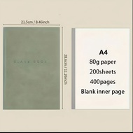 TEMU A4 Soft Cover Blank Notebook For Journal, Drawing & Sketching, Book For Adults, Artists And Wri
