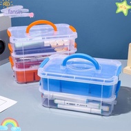 FANSIN Multi-functional Storage Box, Multi-Layer Transparent Plastic Organizer , Portable  Stack Car