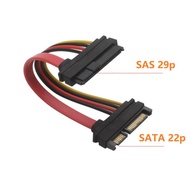 SFF-8482 SAS 29 Pin HDD 29p to 22pin 15+7p Main Board SATA Cable