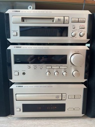 Yamaha mini Hi-Fi  Natural sound system RX-E100, CD player CDX-E100, MD Recorder MDX-E100 音響組合