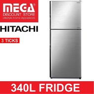 HITACHI R-VX410PMS9 340l 2-DOOR INVERTER FRIDGE (3 TICKS)
