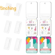 [TinChingS] 10/30/60pcs Money Card Holder With Sticker Plastic Dome Lip Balm Waterproof Clear Cash Box DIY Gift For Graduation Christmas [NEW]