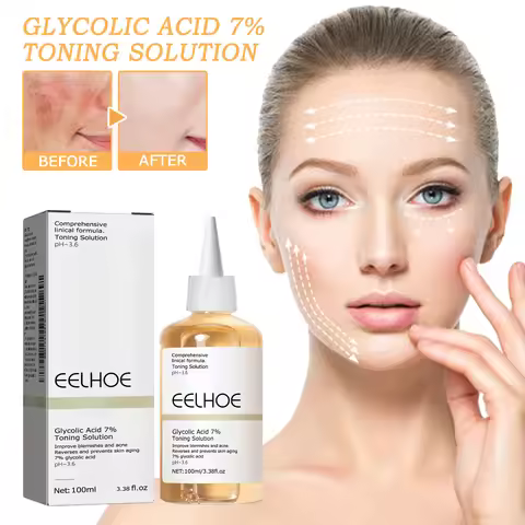 7% Glycolic Acid Toner, Removes Acne, Fades Blemishes, Repairs Acne Scars, Moisturizes Skin, Toner