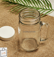 TUTUP Drink Jar Harvest Time Mug Cafe Toples Souvenir Gelas 600 Mililiter