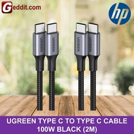 UGREEN TYPE C TO TYPE C CABLE 100W BLACK (2M)