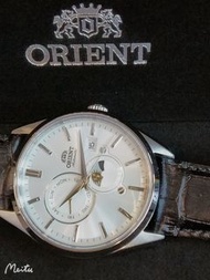ORIENT Watch 東方錶  RA-AK0310S10B Date Day Sun and Moon Ver.5 Leather 皮帶機械自動錶