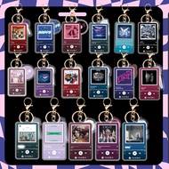 Kpop ATEEZ Ive ROSE Acrylic Reversible Keychain Pendant Jewelry