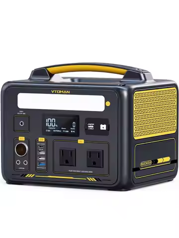 600X Portable Power Station 600W, 299Wh LiFePO4 Battery | 1200W Surge AC Outlet, PD 60W USB-C, 2-In-